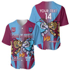 Custom NSW Blues And QLD Maroons Rugby Baseball Jersey 2024 Cockroaches Cane toads Together
