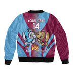 Custom NSW Blues And QLD Maroons Rugby Bomber Jacket 2024 Cockroaches Cane toads Together