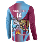 Custom NSW Blues And QLD Maroons Rugby Button Sweatshirt 2024 Cockroaches Cane toads Together
