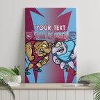 Custom NSW Blues And QLD Maroons Rugby Canvas Wall Art 2024 Cockroaches Cane toads Together