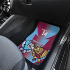 Custom NSW Blues And QLD Maroons Rugby Car Mats 2024 Cockroaches Cane toads Together