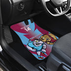 Custom NSW Blues And QLD Maroons Rugby Car Mats 2024 Cockroaches Cane toads Together