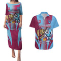 Custom NSW Blues And QLD Maroons Rugby Couples Matching Puletasi and Hawaiian Shirt 2024 Cockroaches Cane toads Together