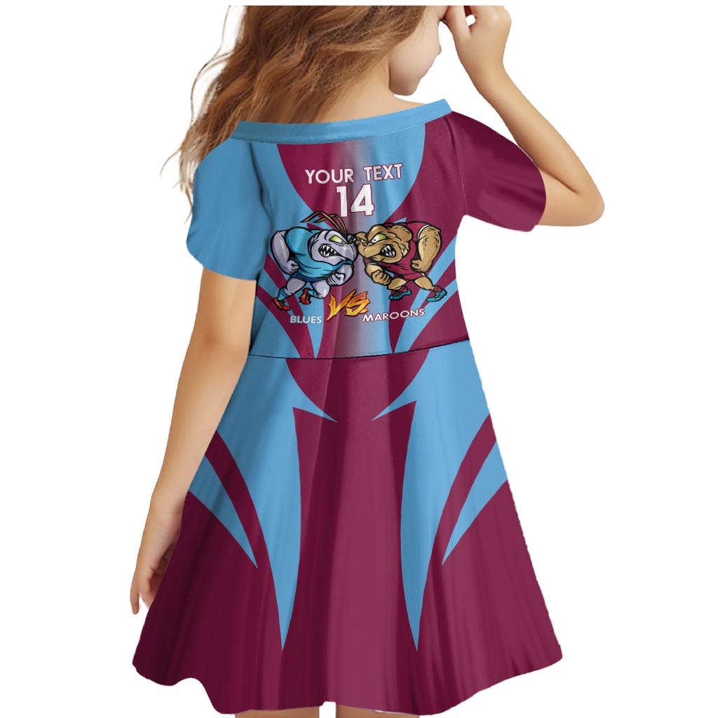 Custom NSW Blues And QLD Maroons Rugby Family Matching Mermaid Dress and Hawaiian Shirt 2024 Cockroaches Cane toads Together
