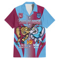 Custom NSW Blues And QLD Maroons Rugby Family Matching Mermaid Dress and Hawaiian Shirt 2024 Cockroaches Cane toads Together