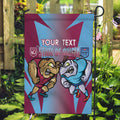 Custom NSW Blues And QLD Maroons Rugby Garden Flag 2024 Cockroaches Cane toads Together