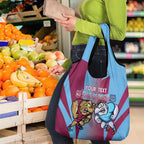 Custom NSW Blues And QLD Maroons Rugby Grocery Bag Cockroaches Cane toads Together