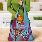 Custom NSW Blues And QLD Maroons Rugby Grocery Bag Cockroaches Cane toads Together