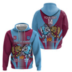 Custom NSW Blues And QLD Maroons Rugby Hoodie 2024 Cockroaches Cane toads Together