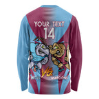 Custom NSW Blues And QLD Maroons Rugby Long Sleeve Shirt 2024 Cockroaches Cane toads Together
