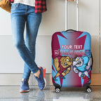 Custom NSW Blues And QLD Maroons Rugby Luggage Cover 2024 Cockroaches Cane toads Together