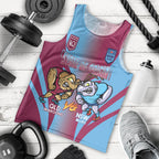 Custom NSW Blues And QLD Maroons Rugby Men Tank Top 2024 Cockroaches Cane toads Together