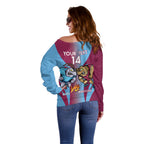 Custom NSW Blues And QLD Maroons Rugby Off Shoulder Sweater 2024 Cockroaches Cane toads Together