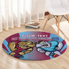 Custom NSW Blues And QLD Maroons Rugby Round Carpet 2024 Cockroaches Cane toads Together