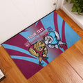 Custom NSW Blues And QLD Maroons Rugby Rubber Doormat 2024 Cockroaches Cane toads Together
