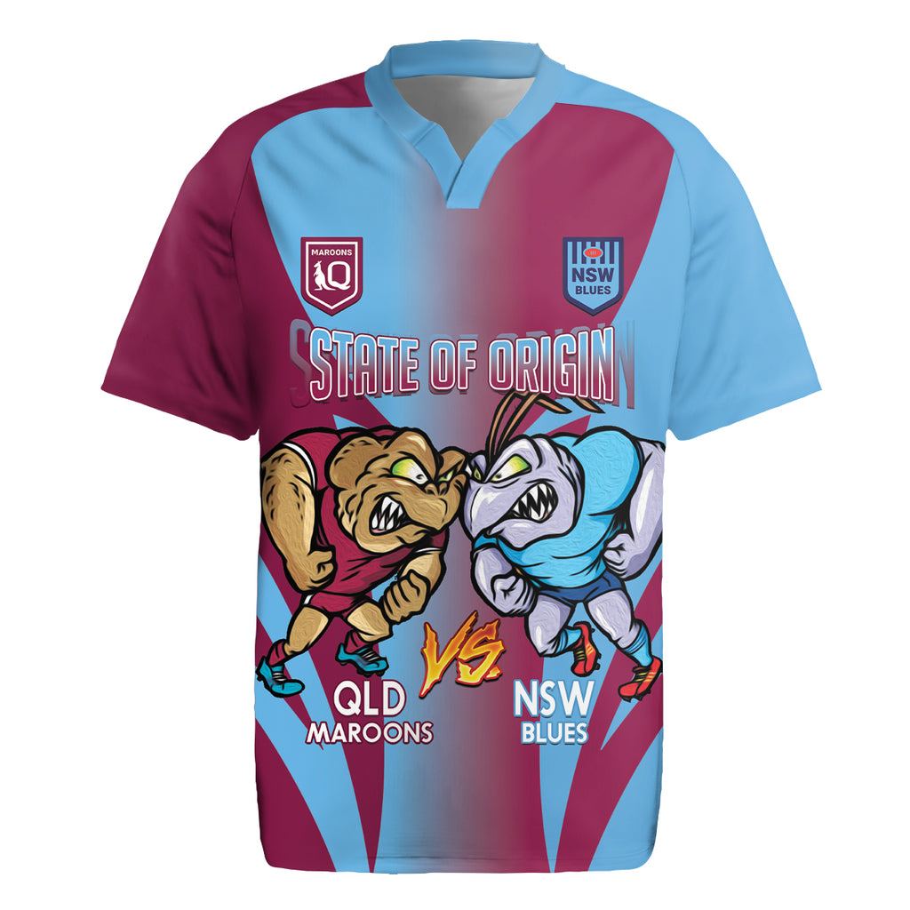 Custom NSW Blues And QLD Maroons Rugby Rugby Jersey 2024 Cockroaches Cane toads Together