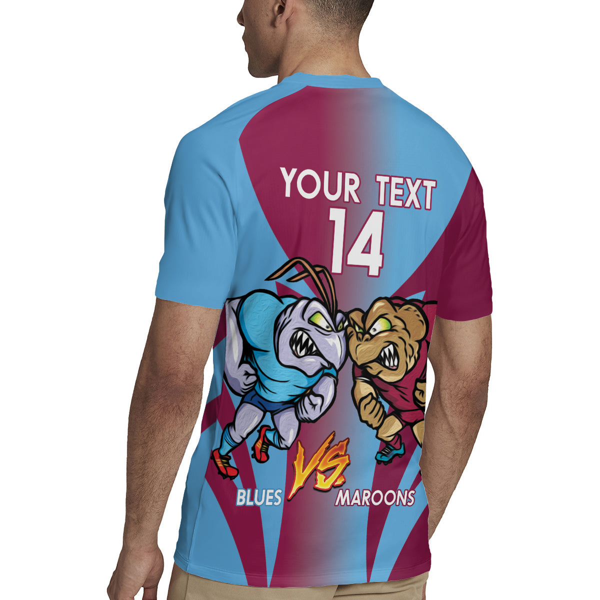 Custom NSW Blues And QLD Maroons Rugby Rugby Jersey 2024 Cockroaches Cane toads Together