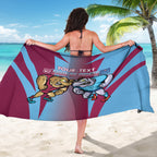 Custom NSW Blues And QLD Maroons Rugby Sarong 2024 Cockroaches Cane toads Together