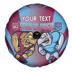 Custom NSW Blues And QLD Maroons Rugby Spare Tire Cover 2024 Cockroaches Cane toads Together