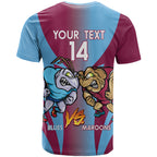Custom NSW Blues And QLD Maroons Rugby T Shirt 2024 Cockroaches Cane toads Together