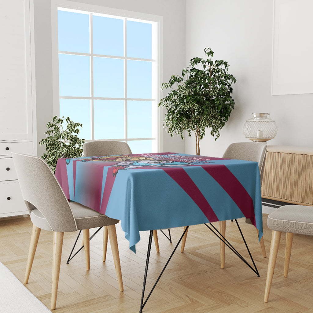 Custom NSW Blues And QLD Maroons Rugby Tablecloth 2024 Cockroaches Cane toads Together