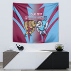 Custom NSW Blues And QLD Maroons Rugby Tapestry 2024 Cockroaches Cane toads Together