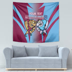Custom NSW Blues And QLD Maroons Rugby Tapestry 2024 Cockroaches Cane toads Together
