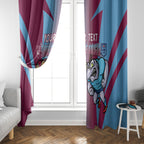 Custom NSW Blues And QLD Maroons Rugby Window Curtain 2024 Cockroaches Cane toads Together