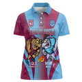 Custom NSW Blues And QLD Maroons Rugby Women Polo Shirt 2024 Cockroaches Cane toads Together