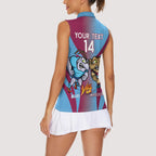 Custom NSW Blues And QLD Maroons Rugby Women Sleeveless Polo Shirt 2024 Cockroaches Cane toads Together