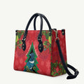 New Zealand Christmas In July Leather Bag Kowhai Tui Bird With Pohutukawa - Red - Aussie Hoodie