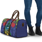 New Zealand Christmas In July Travel Bag Kowhai Tui Bird With Pohutukawa - Blue - Aussie Hoodie