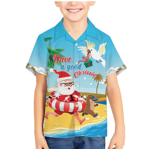 Australia Christmas In July Family Matching Mermaid Dress and Hawaiian Shirt Happy Santa Claus With Aussie Animals