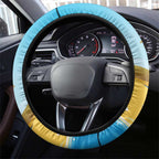 Australia Christmas In July Steering Wheel Cover Happy Santa Claus With Aussie Animals