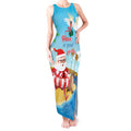 Australia Christmas In July Tank Maxi Dress Happy Santa Claus With Aussie Animals