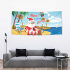 Australia Christmas In July Tapestry Happy Santa Claus With Aussie Animals