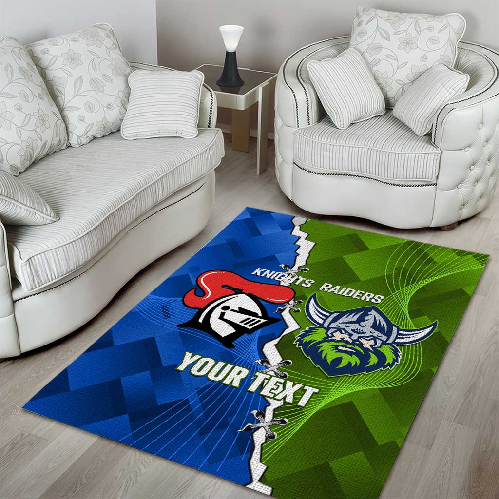 Custom Raiders And Knights Area Rug Together Dynamic Style