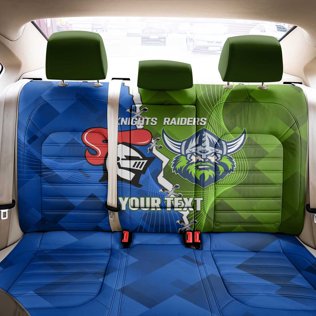 Custom Raiders And Knights Back Car Seat Cover Together Dynamic Style