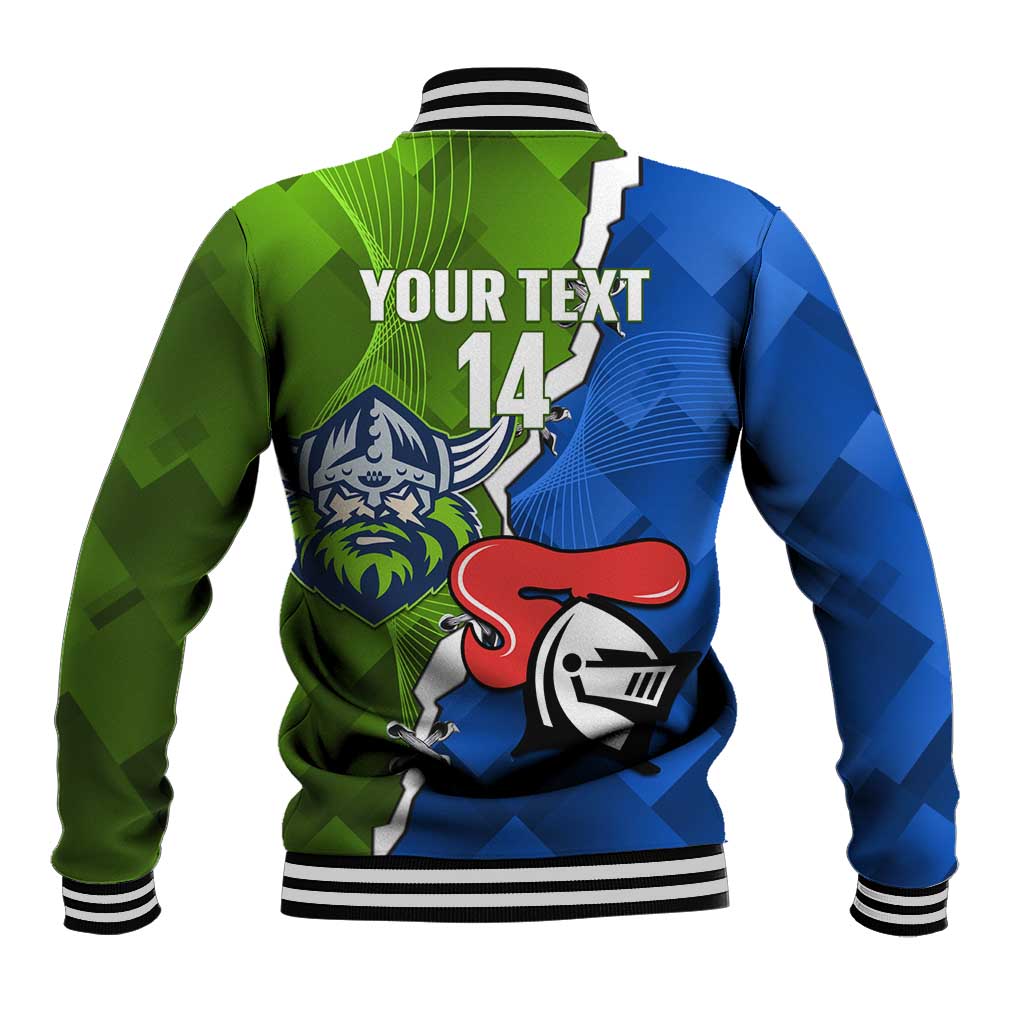 Custom Raiders And Knights Baseball Jacket Together Dynamic Style