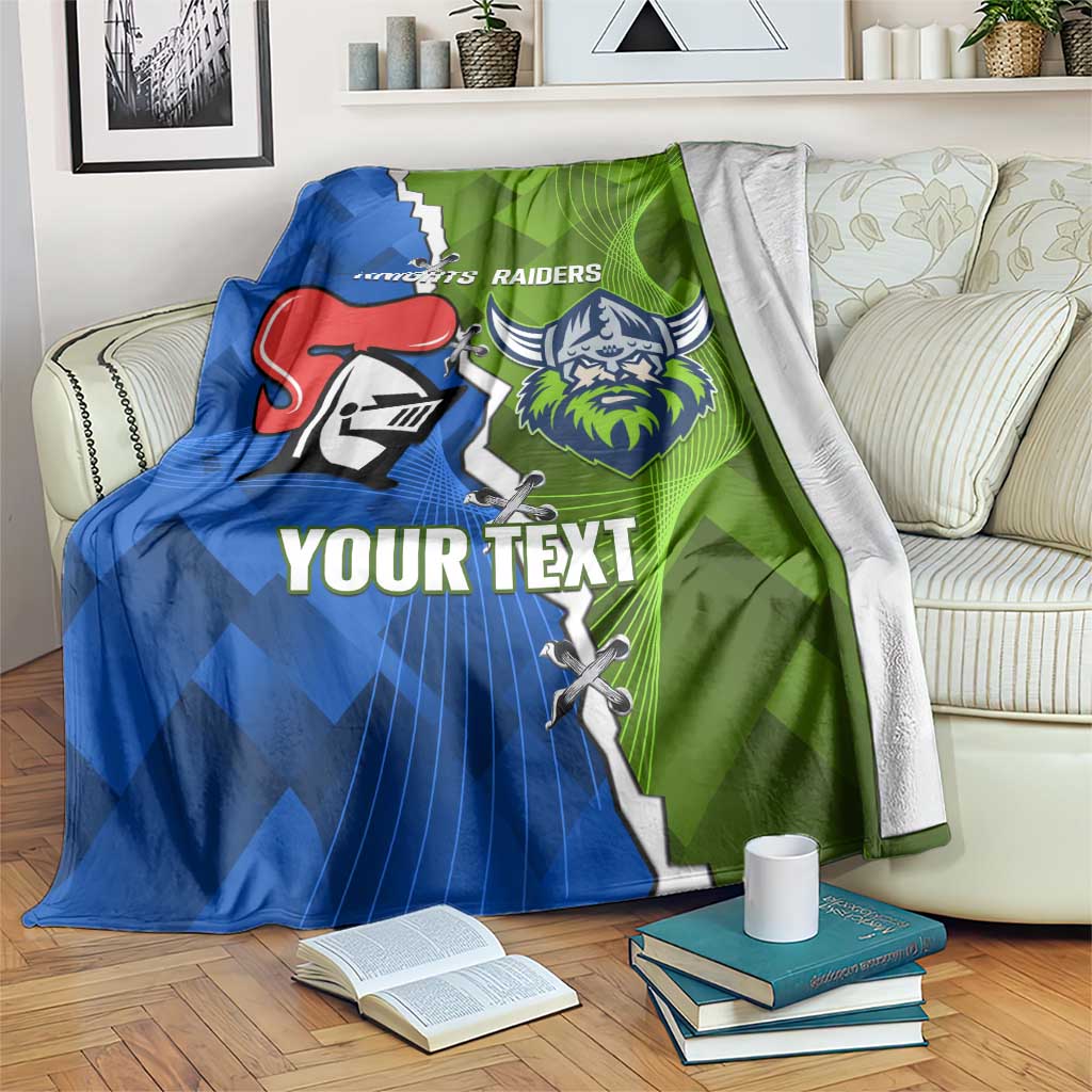 Custom Raiders And Knights Blanket Together Dynamic Style
