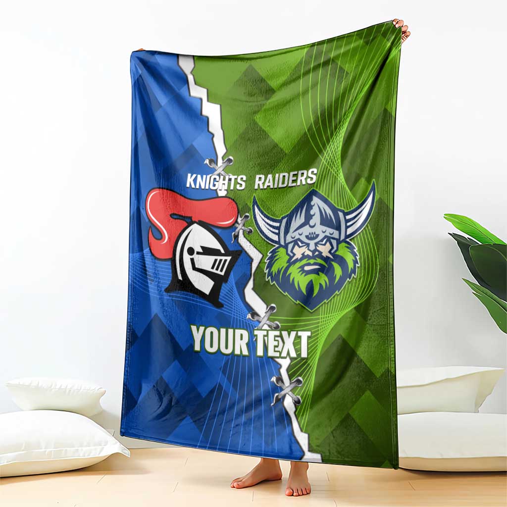 Custom Raiders And Knights Blanket Together Dynamic Style