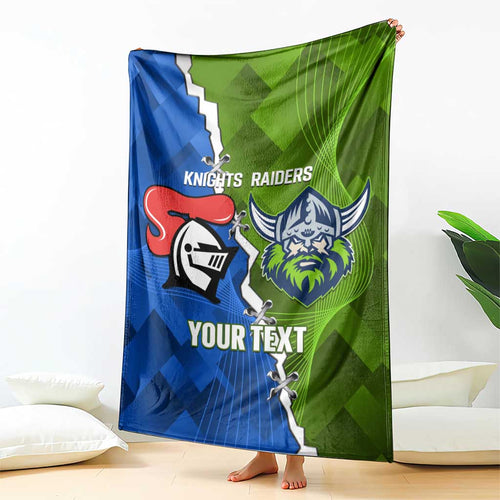 Custom Raiders And Knights Blanket Together Dynamic Style