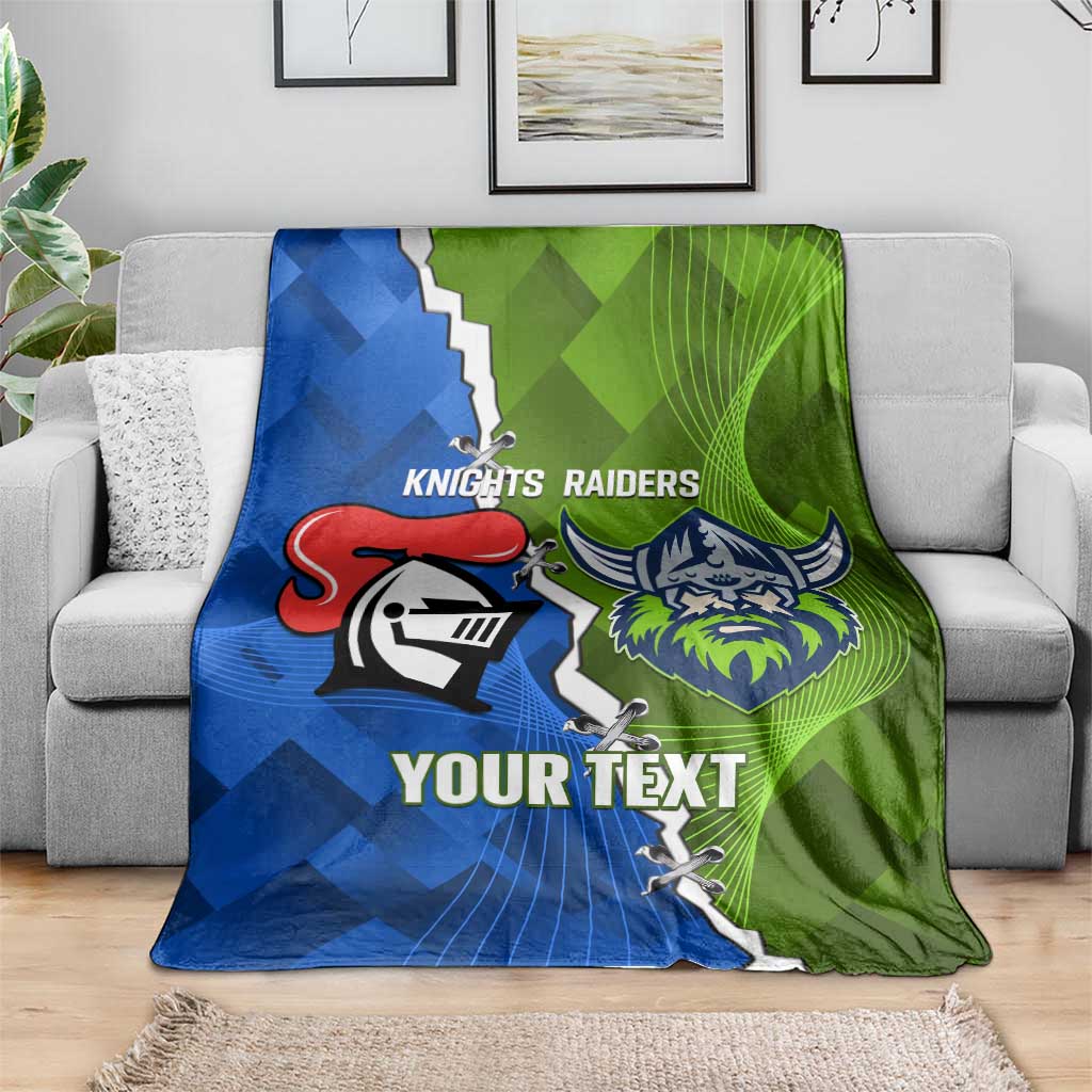 Custom Raiders And Knights Blanket Together Dynamic Style