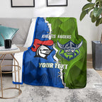 Custom Raiders And Knights Blanket Together Dynamic Style
