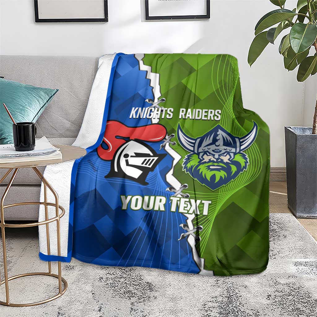 Custom Raiders And Knights Blanket Together Dynamic Style