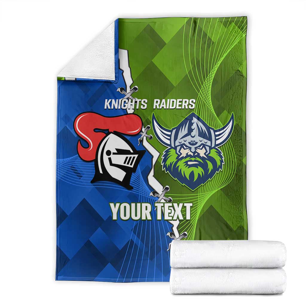 Custom Raiders And Knights Blanket Together Dynamic Style