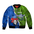 Custom Raiders And Knights Bomber Jacket Together Dynamic Style