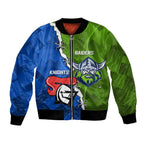 Custom Raiders And Knights Bomber Jacket Together Dynamic Style