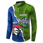 Custom Raiders And Knights Button Sweatshirt Together Dynamic Style