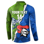 Custom Raiders And Knights Button Sweatshirt Together Dynamic Style